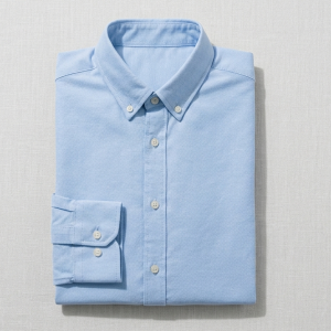 Kemeja Polos Pria Slim Fit Lengan Panjang Bahan Oxford Premium