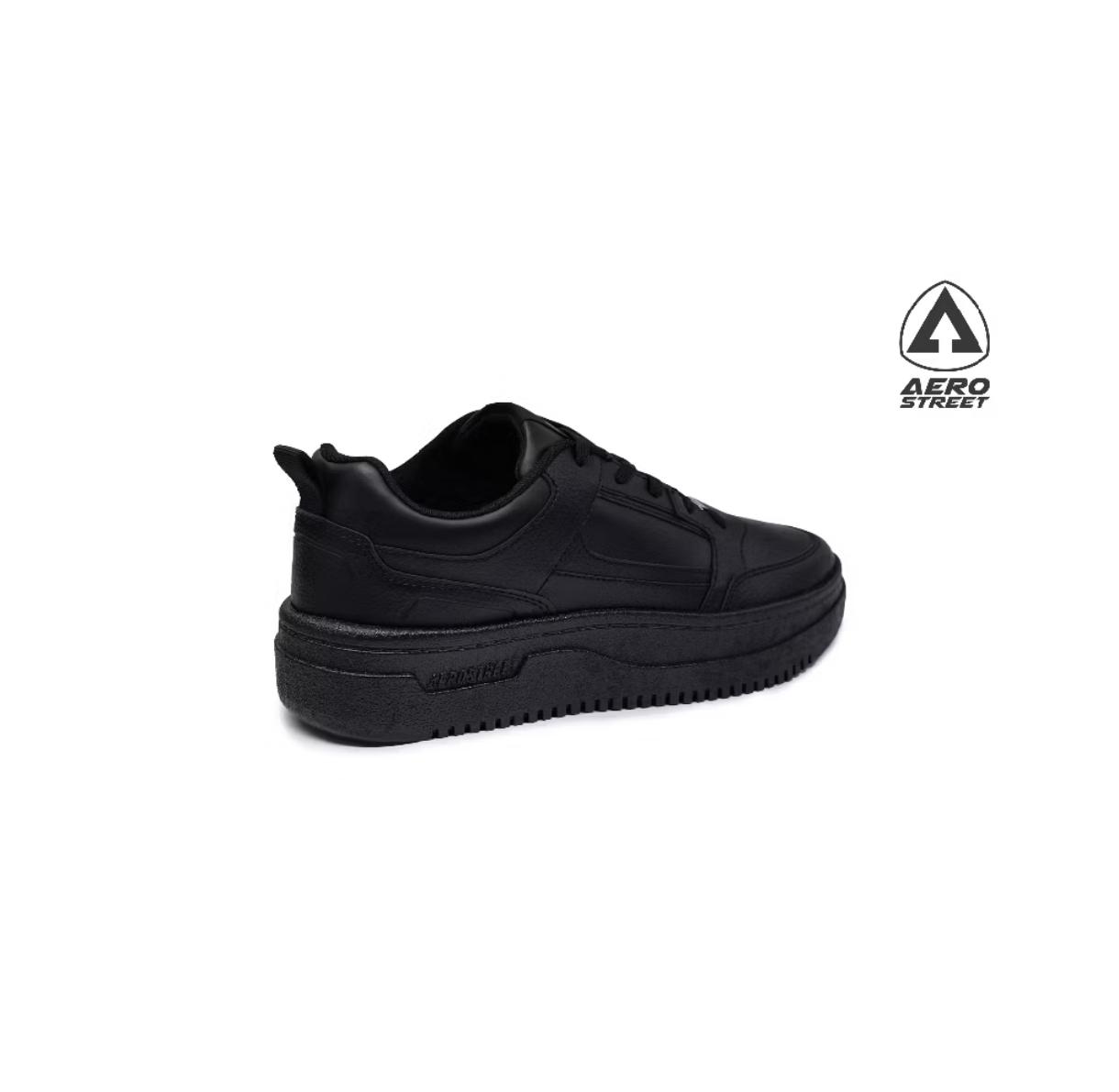 Aerostreet Brooklyn Hitam-Sepatu Sneaker - Gambar 5