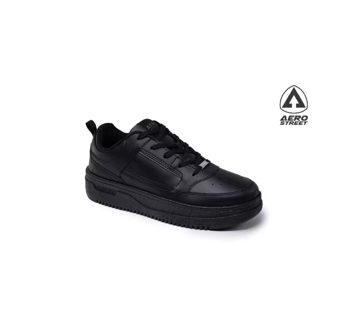 Aerostreet Brooklyn Hitam-Sepatu Sneaker - Gambar 4