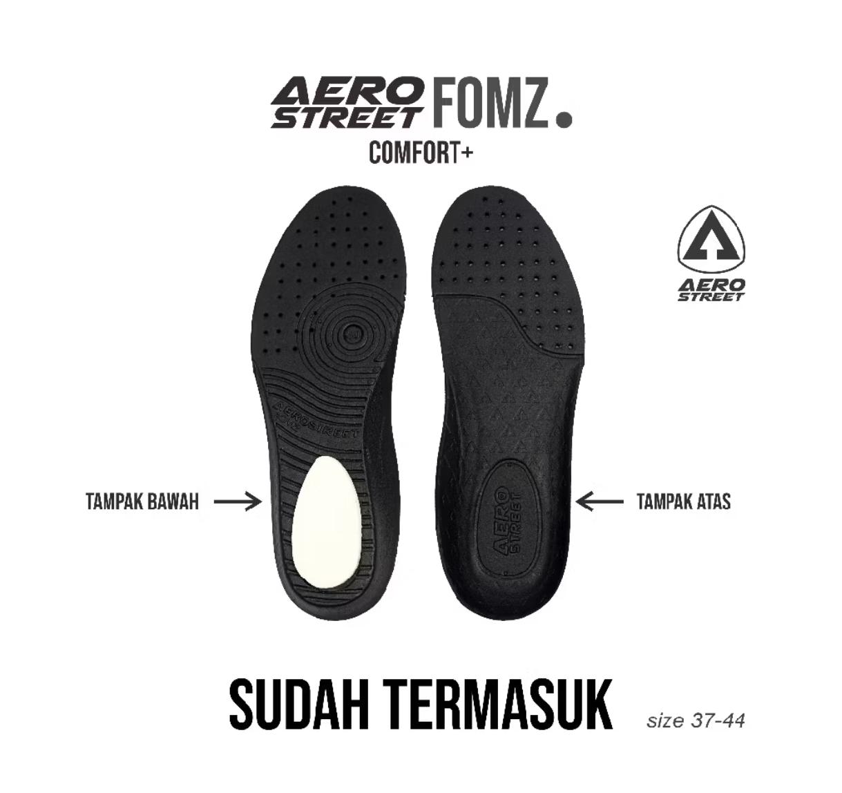 Aerostreet Brooklyn Hitam-Sepatu Sneaker - Gambar 3
