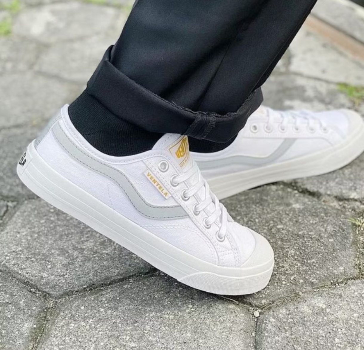 Ventela Low White Original – Sneakers Casual Streetwear Pria Wanita - Gambar 2